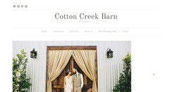 Desktop Screenshot of cottoncreekbarn.com